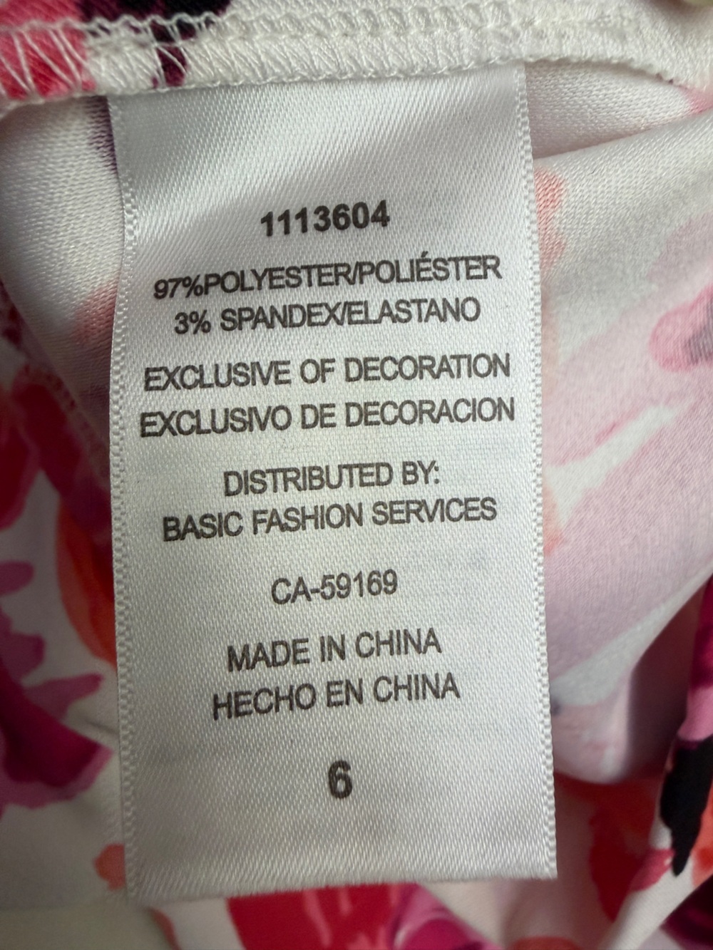 Mario Serrano floral shift dress - pink/white size 6 - Picture 8 of 8